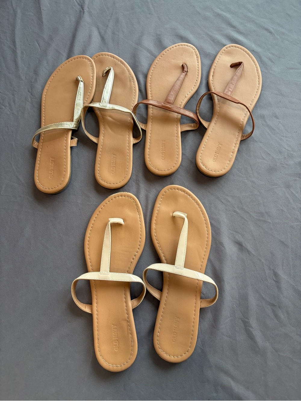 WOMEN Strappy Old Navy Sandals in Tan, Gold, Brown 11